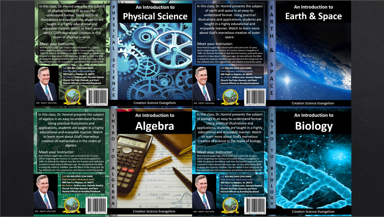 An Introduction - Sale on all four classes: An Introduction to Algebra, Space & Earth, Physical Science, Biology